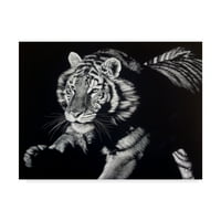 Трговска марка ликовна уметност „Гори светла тигар“ платно уметност од ieули Т. Чепмен