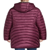 Big lightенски Plus Plus Size Multi-quilt Down Blend Puffer Coat