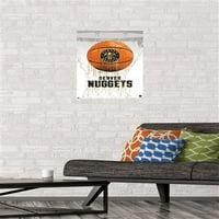 Денвер Нагетс - Постери за капење на кошарка за капење, 14.725 22.375