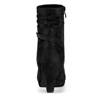Уникатни поволни цени за зип платформа за женски глуждови со висока потпетица со средни чевли со теле
