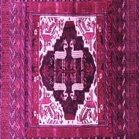 Ахгли Компанија Внатрешен Правоаголник Персиски Розова Традиционална Област Килими, 5'7'