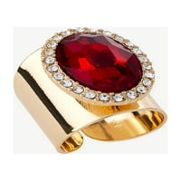 Софија накит од Софија Вергара женски златен тон црвен камен прстен, големина 8