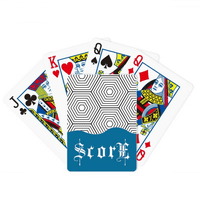 Шестоаголна Линија Уметност Жито Илустрација Шема Резултат Покер Играње Карти Инди Игра