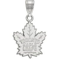 Логорт НХЛ Торонто јавор лисја Стерлинг сребрен среден приврзок