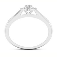 Империјал 1 3CT TDW Diamond 10Kwhite Gold Halo Bridal Set
