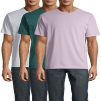 Цврста маичка со кратки ракави на Georgeорџ Машки, со 3 пакувања, 3-пакет