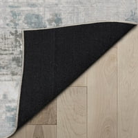 Добро ткаена апстрактна мандала модерна гроздобер мачна рамна ткаенина сива 7'7 9'10 Област килим