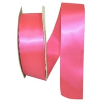Reliant Ribbon Single Face Satin Сите прилика Шокантна розова полиестерска лента, 1800 1,5