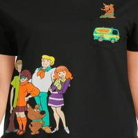 Scooby Doo graphенски графички мета со кратки ракави, големини xs-xxxl