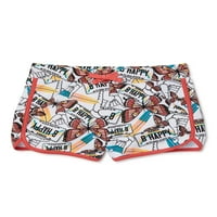 Justice Girls Retro Printed Clace Up Shorts, големини 5- & Plus