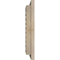 Ekena Millwork 28 W 36 H правоаголник Gable отвор: подготвен, функционален, мазен бор -гејт -вентил w тули мувла рамка за лице