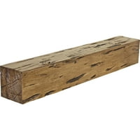 Ekena Millwork 6 H 10 D 84 W Pecky Cypress Faa Wood Camply Mantel, Premium AdEd