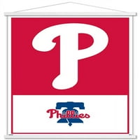 Филаделфија Филис-Лого Ѕид Постер Со Магнетна Рамка, 22.375 34