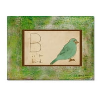 Заштитена марка ликовна уметност „Б е за уметност на платно„ Птица “од Тами Куснир