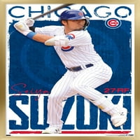 Chicago Cubs - Seiya Suzuki Wall Poster, 14.725 22.375 Рамка