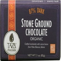 Таза Чоколадо Органски Камен Земјата Чоколадо 87% Темно оз