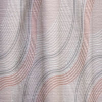 DesignArt „Пинк елегантни пастелни бранови ретро“ модерна панел за завеси во средниот век