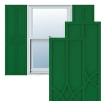 Екена Мил работник 12 W 45 H TRUE FIT PVC CEDAR PARK FIXED MONTING SULTERS, VIRIDIAN GREEN