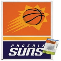 Фенис Сонце-Лого Ѕид Постер Со Pushpins, 14.725 22.375