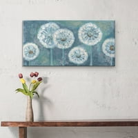Уметничка галерија со ремек -дело Посакувајќи сино светло глуварче од Сенди Доонан Канвас Уметнички принт 24 48