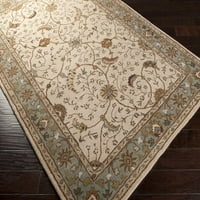 Уметнички ткајачи elam beige традиционална 9'9 килим со тркалезна област