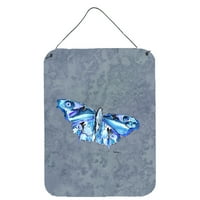 Каролини Богатства 8856DS Пеперутка На Сива Ѕид Или Врата Виси Отпечатоци, 12x16, разнобојни