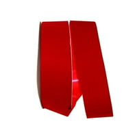 Хартија со кадифена црвена црвена полипропилен лента, 100yd 2,5in, 1 пакет