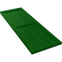 Ekena Millwork 3 4 W 57 H TRUE FIT PVC, два табла врамени од табла-n-batten ролетни, виридијански зеленило