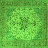 Ахгли Компанија Внатрешен Правоаголник Персиски Зелени Килими Од Традиционална Област, 7'9'