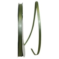 Reliant Ribbon Single Face Satin Allive Moss Moss Green Polyester Ribbon, 3600 0,25