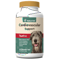 Натурвет Кардиоваскуларна Поддршка Плус Таурин За Кучиња-Помага Во Поддршката На Нормалната Функција На Срцето И Кардиоваскуларниот Систем – Таблети За Џвакање