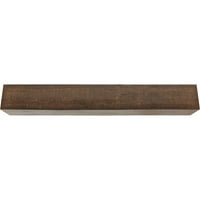 Ekena Millwork 4 W 8 H 18'l 3-страничен груб кедар ендуратан фау дрво тавански зрак, премија на возраст