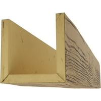 Екена мелница 10 W 12 H 18'l 3-страничен песок од мијалник, дрвен тавански зрак, природен златен даб