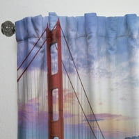 DesignArt 'Голден порта во Сан Франциско' Sea Bridge Curnate панел