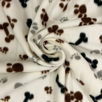 Shason Textile 60 Yd полиестерско руно пријателски шепи за шиење и занаетчиска ткаенина, бела, црна и кафеава