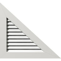 36 W 36 H десен триаголник Gable vint - десен страничен терен: Функционален, PVC Gable Vent W 1 4 рамка за рамна трим