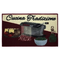 Структури Cucina Tradizione печатена текстура јамка кујна акцент килим