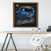 Детроит Тигерс - Постер за неонски кациги, 22.375 34