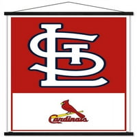 Сент Луис кардинали - Постер за лого wallид со магнетна рамка, 22.375 34