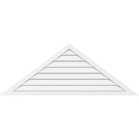62 W 31 H Триаголник Површински монтирање ПВЦ Гејбл Вентилак: Нефункционално, W 2 W 1-1 2 P Brickmould Frame