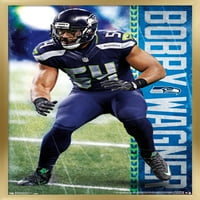 Сиетл Seahawks - Постер за wallидови на Боби Вагнер, 14.725 22.375