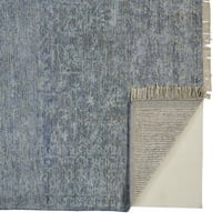 Ramey Vintage простор обоен волна акцент килим, егеско сино сиво, 3FT-6in 5ft-6in