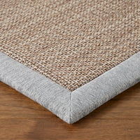 Брукстон нежен чекор декоративен модерен текстуриран акцент килим, сив, 20 x50